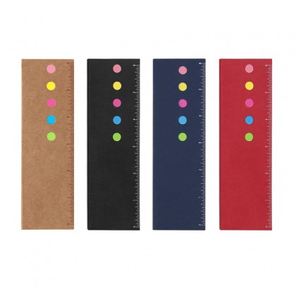Eco Friendly Sticky Notepad With Ruler Eco Friendly Sticky Notepad With Ruler